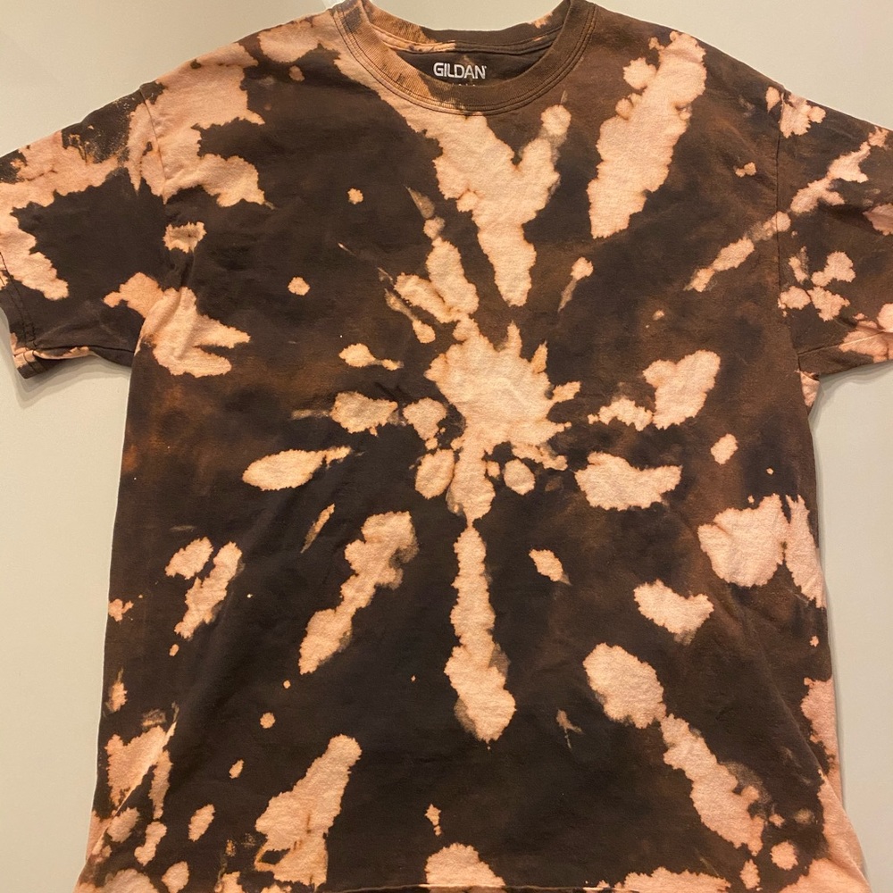 Trendy bleach dyed t-shirt